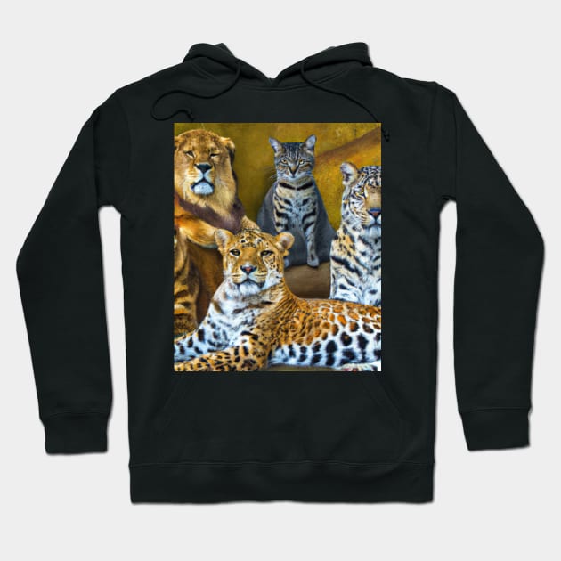 Big Cats Family Hoodie by soulfulprintss8